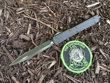MICROTECH MAKORA II USN G7 GREEN CF OTF PLAIN 106-1G7