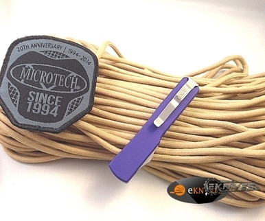 MICROTECH ULTRATECH PURPLE BAYONET BLACK SERRATED 120-3PU