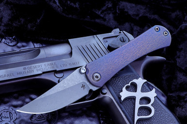 Borka Blades SBKF Barked Purple Ti Stonewash