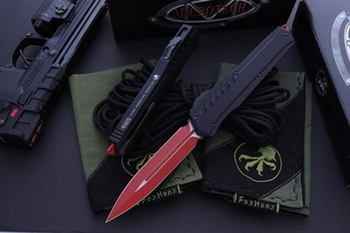 Microtech Cypher Black MK7 Chassis OTF Red DE M390 242M-1RDBK