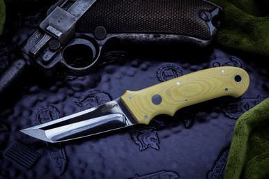 David Sharp Sharpwerks L&L Special Loveless Lum Antique Micarta Mirror Polished
