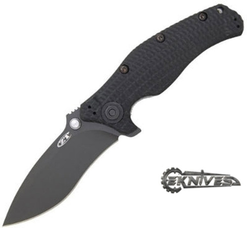 ZERO TOLERANCE 0200 MILITARY FOLDER G10 BLACK 154CM PLAIN ZT0200
