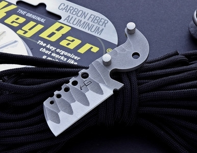 Griego Knives KEYBAR Cleaver Blade Insert Two Tone Blasted Rock Grind