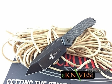 MICROTECH MARFIONE CUSTOM KNIVES ANAX CARBON FIBER DLC TRITIUM TANTO