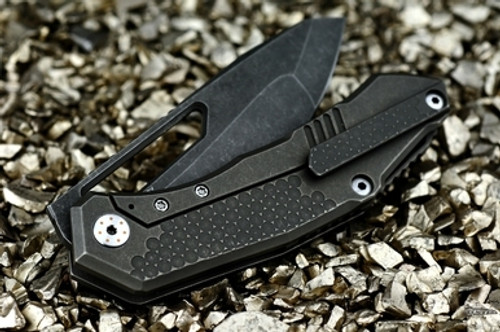 Munroe Knives Warg MK1 Textured Frame Compound Grind