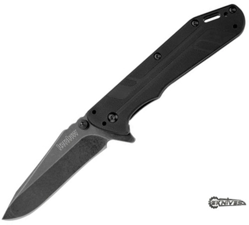 KERSHAW THERMITE BLACKWASH FLIPPER ASSISTED 3.5" PLAIN 3880BW