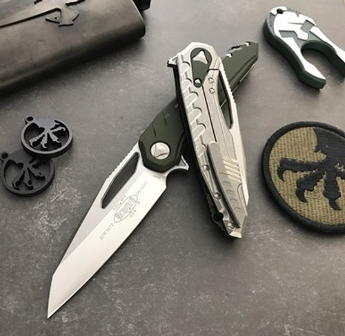 Microtech Sigil MK6 OD Green Alloy/Titanium SE Stonewash 196-4OD