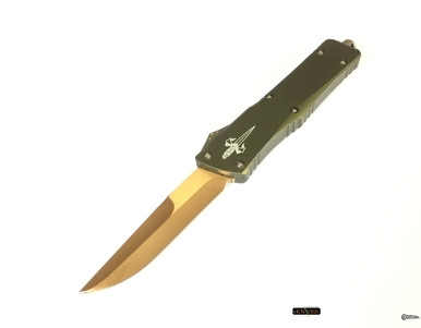 MICROTECH MARFIONE CUSTOM KNIVES COMBAT TROODON OD GREEN-BRONZE DLC