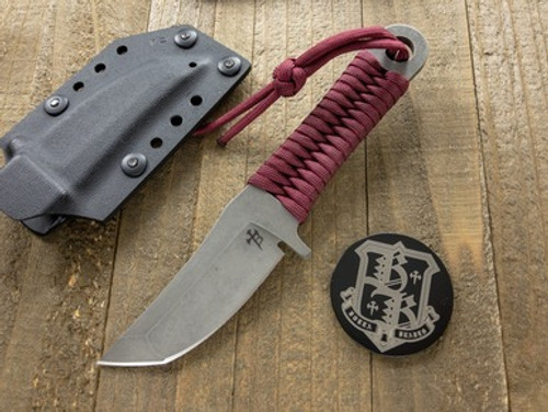 Borka Blades SBT Plum Cord Wrap Tanto M390 Sebastijan Berenji