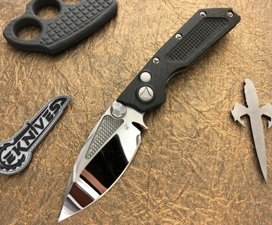 Marfione Custom DOC Carbon Fiber Double Action Mirror Polish Elmax Hand Ground
