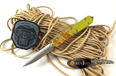 MICROTECH ULTRATECH ZOMBIE TECH DE OTF BEAD BLAST SERRATED 122-9Z