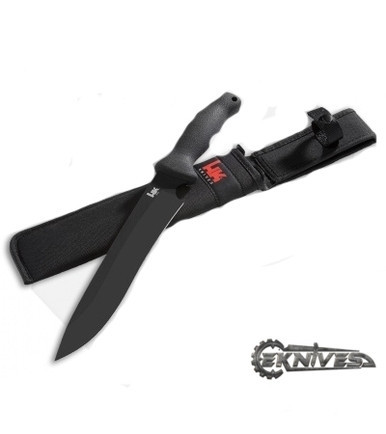 H&K KNIVES FEINT FIXED BLADE KNIFE 9.5" BLACK 14120