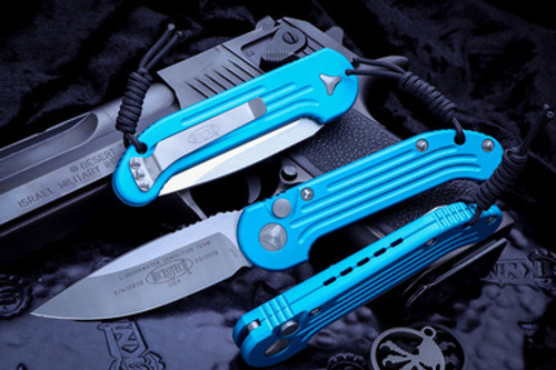 Microtech LUDT Turquoise Auto Satin Std 135-4TQ