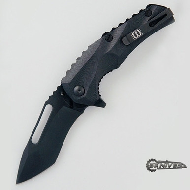 BROUS BLADES RELOADER FLIPPER D2 BLACK PLAIN