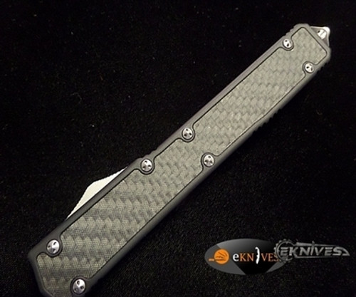 MICROTECH MAKORA II CARBON FIBER BEAD BLAST SERRATED 106-9