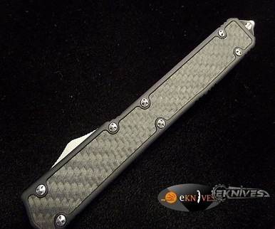 MICROTECH MAKORA II CARBON FIBER BEAD BLAST SERRATED 106-9