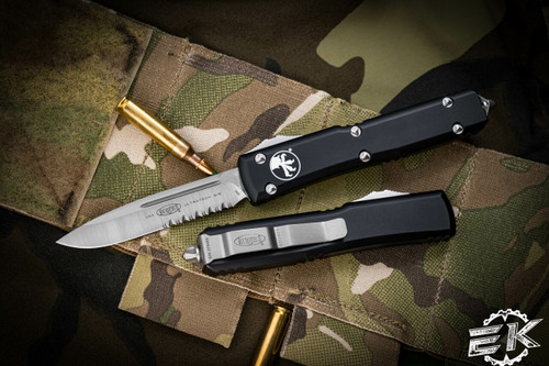 Microtech Ultratech OTF Automatic Knife S/E 3.4\" Satin Serrated 121-5