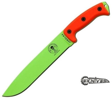 ESEE JUNGLAS MACHETE KNIFE ORANGE G-10 VENOM GREEN 1095 CARBON BLADE