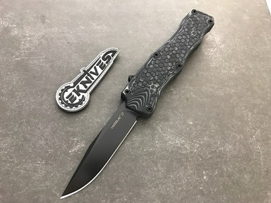 Hogue Knives OTF Black Mascus 3.3" Clip Point Black