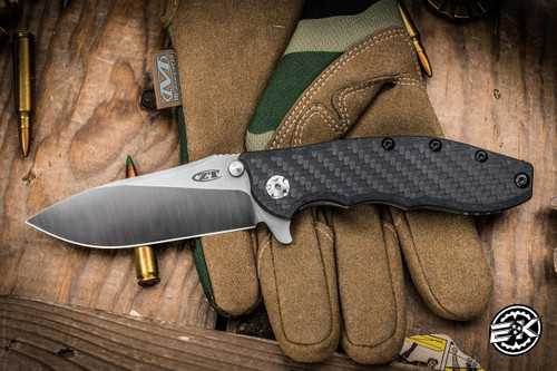 Zero Tolerance Hinderer 0562CF Folding Knife Carbon Fiber 3.5\" 20CV Satin  0562CF