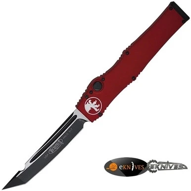 MICROTECH HALO V 5 RED OTF TANTO BEAD BLAST PLAIN 150-7RD