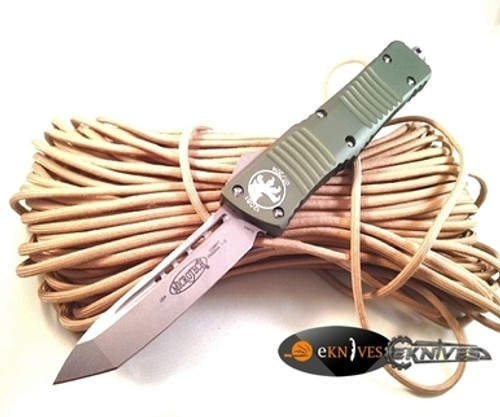 Microtech Combat Troodon OD Green OTF Tanto M390 Stonewash 144-10OD