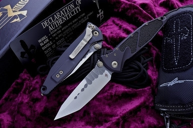 Marfione Custom Socom Elite Stingray Inlay Bronze Accents Borka Grind Tanto Satin M390