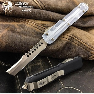 Microtech Ultratech Clear Top Hellhound Razor Bronze 119-13CLRZ