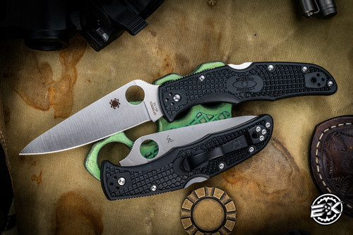 SPYDERCO ENDURA 4 BLACK FLAT GROUND PLAIN BLADE VG-10 C10FPBK