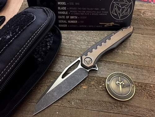 Microtech Marfione Custom Sigil MK6 Bronze M390 Fallout Finish