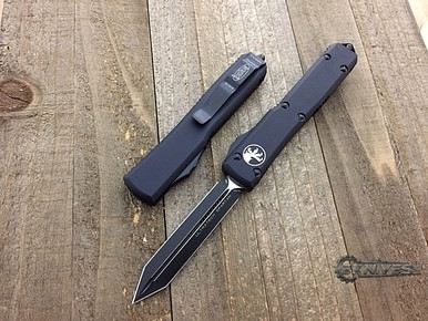 Microtech Ultratech Spartan Contour Smooth Black Serrated 223-3TCC