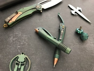 Marfione Custom Siphon II Antique Green Burnished Copper Bronze Anodized