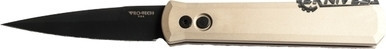 PROTECH GODFATHER DESERT SAND AUTOMATIC KNIFE 4" SATIN 921DS