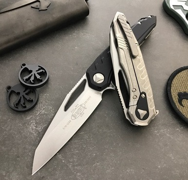 Microtech Sigil MK6 Black Alloy/Titanium SE Stonewash 196-10BK