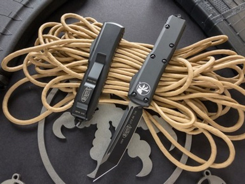 Microtech UTX-85 Black Cerakote M390 Tanto 233-1CBK