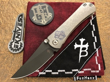 Borka Blades SBKF Titanium Stonewash Crest Logo M390 DLC 2018 ECCKS