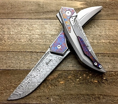 Reate Knives Future MokuTi Titanium Damasteel Tashi Bharucha Integral