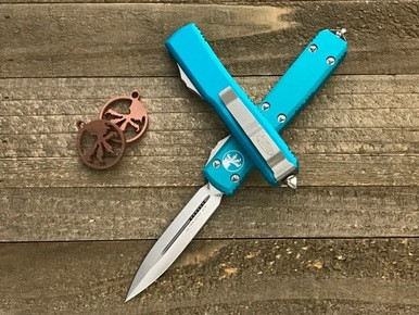 Microtech Ultratech Turquoise Contour DE Satin 122-4CCTQ