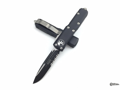 Microtech UTX-85 OTF SE Black Full Serrated 231-3