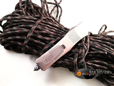 MICROTECH TROODON TAN D/E STONEWASH SERRATED 138-12TA