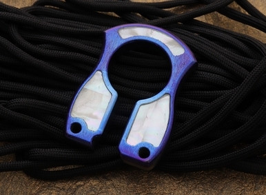 John Gray Keyper Blue Anodized Titanium Pearl Inlay Keyholder 2018