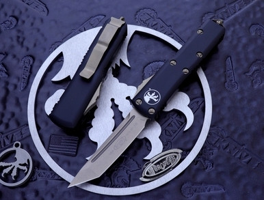 Microtech UTX-85 Black Aluminum Bronze Tanto TE 233-13
