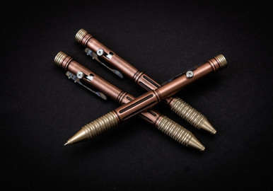 Sergey Rogovets (SR Metalworks) Copper/Brass Pen Flamed Titanium Bolt Action