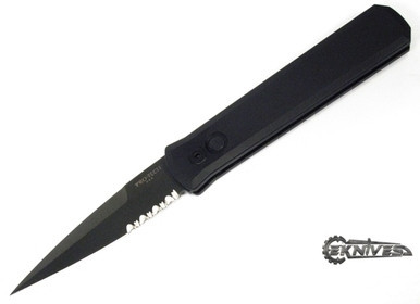 PROTECH GODFATHER SWAT KNIFE 4" BLACK PLAIN