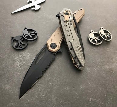 Microtech Sigil MK6 Tan DLC SE Part Serrated 196-2DLCTA