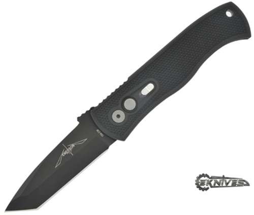 PROTECH KNIVES EMERSON CQC7 AUTO 3.25" TANTO BLACK PLAIN BLADE E7T07