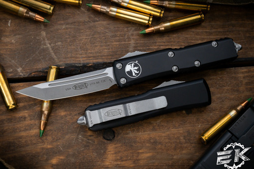 Microtech UTX-85 OTF Automatic Knife 3.1\" Tanto Apocalyptic Stonewash 233-10AP