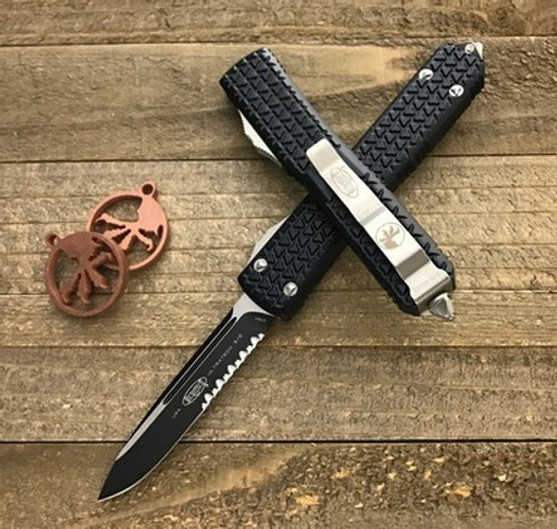 Microtech Ultratech Tri-Grip Black SE Serrated 121-2TG