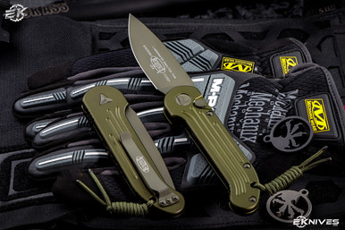 Microtech LUDT Green Automatic Folding Knife 3.4" Green 135-1GR
