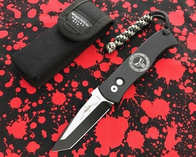 Protech Emerson CQC7 Punisher Tanto Chisel Black/Satin 3.25" Auto